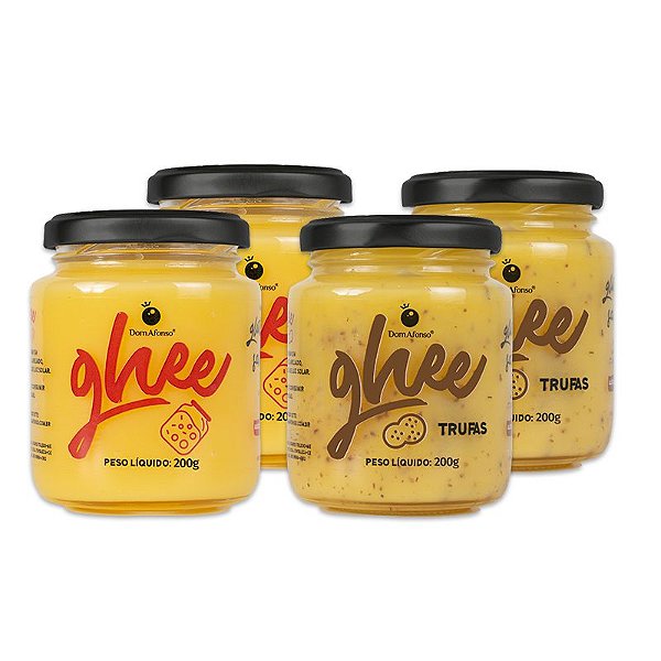 Kit 4 Manteigas Ghee  - 2 Tradicional e 2 Trufas