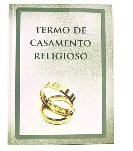 LIVRO DE TERMO DE CASAMENTO RELIGIOSO
