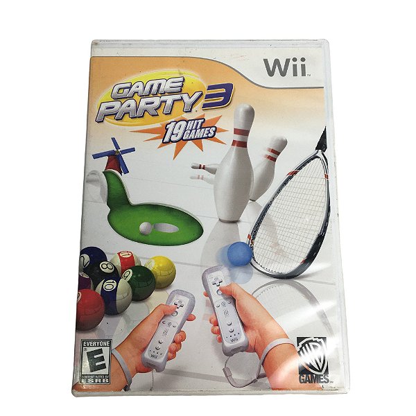 Jogo Wii Game Party 3 mÃ­dia fÃ­sica *seminovo