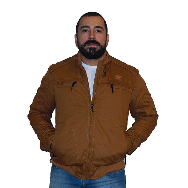 jaqueta masculina lona
