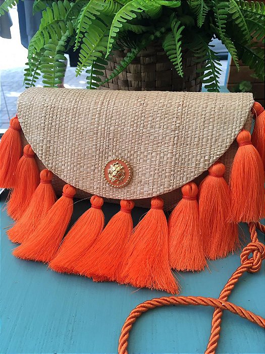 Clutch Tassel Coral