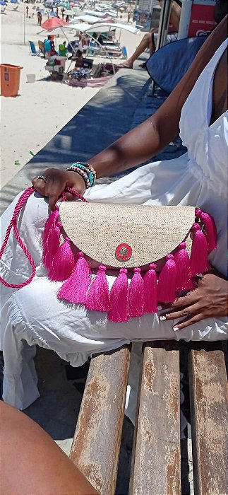 Clutch Tassel King Pink