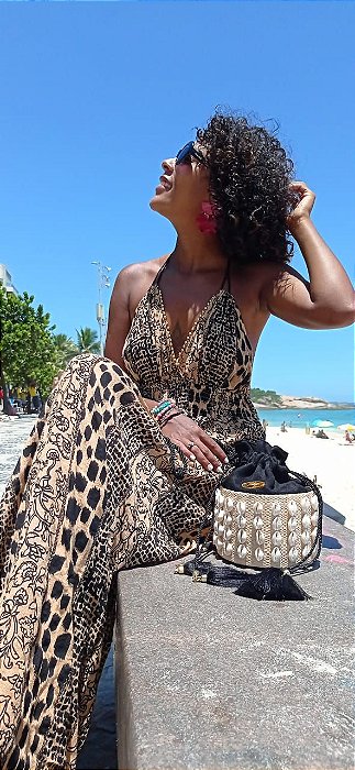Bolsa de Palha de Buriti Myconos Bag Black