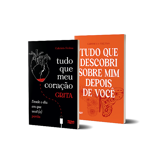 COMPRE: Tudo que meu coração grita desde o dia em que você (o) partiu; e GANHE: Tudo que descobri sobre mim depois de você