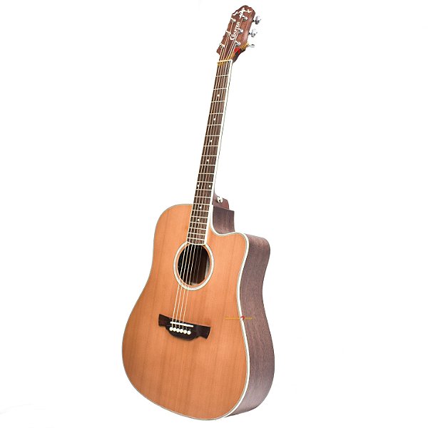 VIOLAO CRAFTER DE 7N FOLK TAMPO SOLIDO CEDAR MOGNO