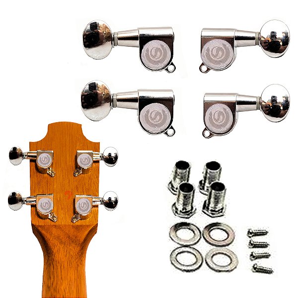 TARRAXA PARA UKULELE CMH 104 BLINDADA CUSTOM SOUND CROMADA