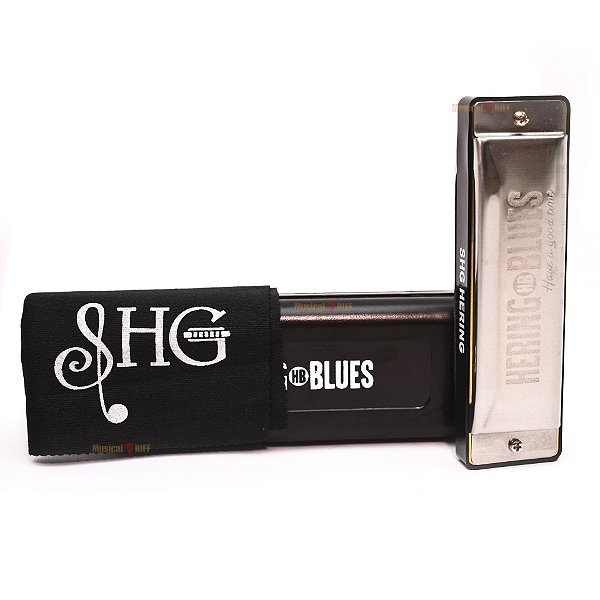 GAITA DIATÔNICA HERING BLUES B (SI) COM ESTOJO
