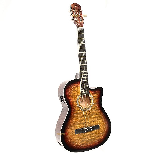 VIOLAO AÇO ELETRICO VOGGA VCE216NC YS YELLOW SUNBURST