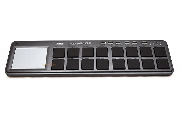 CONTROLADOR KORG 16 PADS USB MIDI NANOPAD2 PRETO