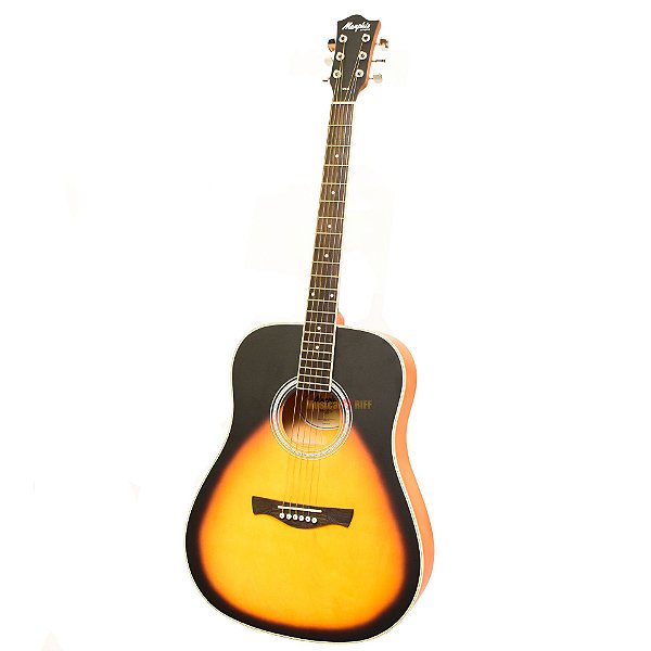 VIOLÃO MEMPHIS TAGIMA AÇO ACUSTICO MW-20 NC SUNBURST SATIN