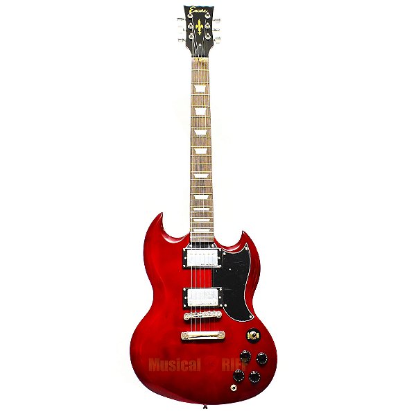 GUITARRA ENCORE MODELO SG E69 CHERRY RED