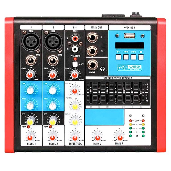 MESA DE SOM COMPACTA SOUNDVOICE MC4 EUX