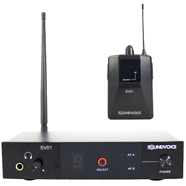 RETORNO SEM FIO IN-EAR SOUNDVOICE SV-01 COM FONE