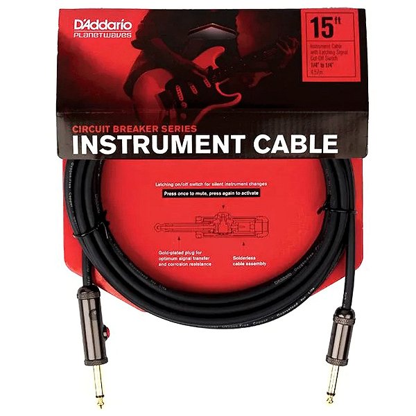 CABO D'ADDARIO COM TRAVAMENTO 4,57M PWAGL15 CIRCUIT BREAKER