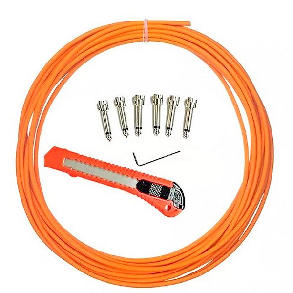 KIT TECNIFORTE MOJOPATH PARA PEDAIS 6 PLUGS 5 METROS DE CABO