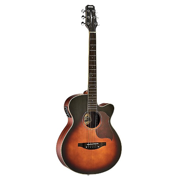 VIOLÃO ELETRICO MALIBU ARTISTICO EVEREST BROWN SATIN