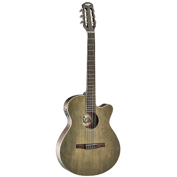 VIOLÃO MALIBU FLAT SERIE CARIBE BLACK SATIN NYLON