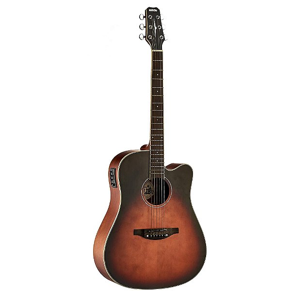 VIOLAO MALIBU ELETRICO FOLK SERIE GRAND CANYON BROWN SATIN