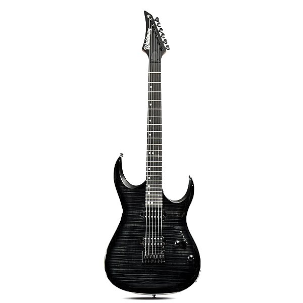 GUITARRA EXTRAVAGANZA WALDMAN WGAR220F BK FLAMED TOP