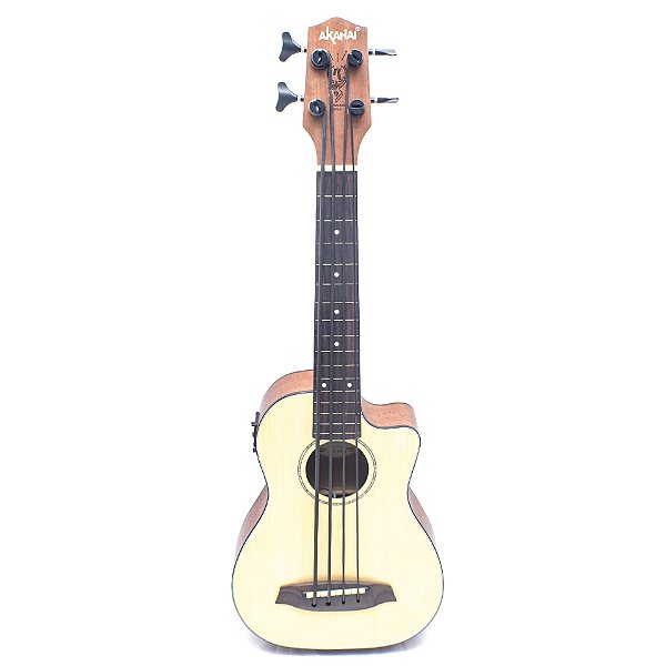 UKULELE BASS AKAHAI RONSANI UKE-BASS ELETRICO SRUCE CUTWAY