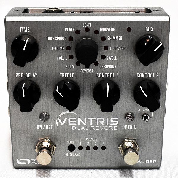 PEDAL GUITARRA SOURCE AUDIO VENTRIS DUAL REVERB SEMINOVO