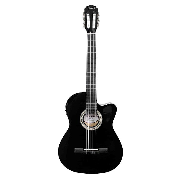 VIOLAO GIANNINI FLAT NAILON ELETROACUSTICO BK NF-14 CEQ