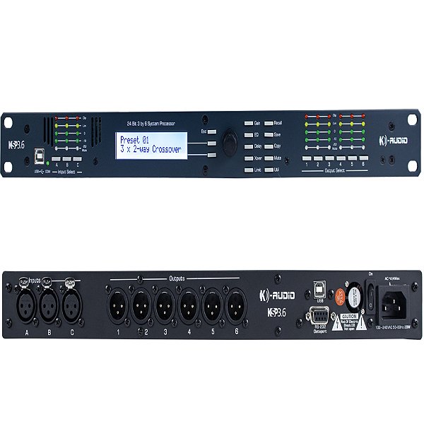 PROCESSADOR DE AUDIO DIG K AUDIO KSP3.6