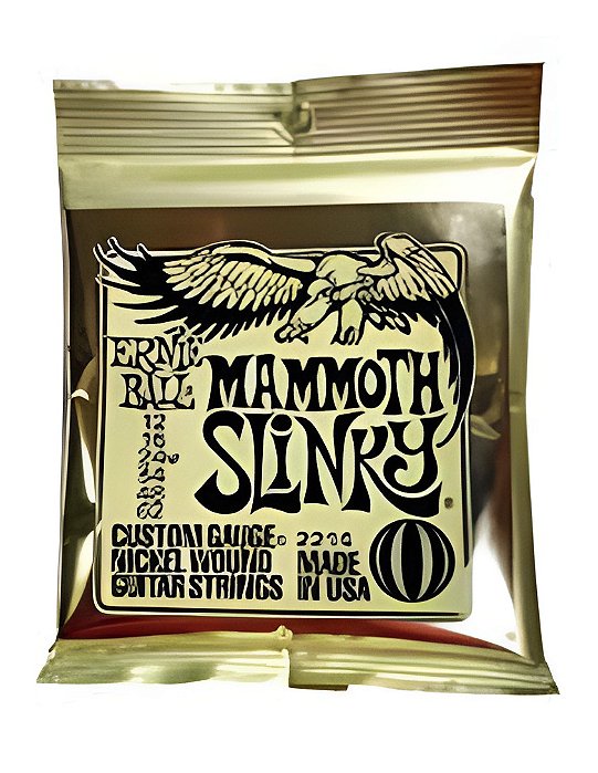 ENCORDOAMENTO 012-062 P/ GUITARRA MAMMOTH SLINKY (G ENCAPADA) NIQUEL P02214 ERNIE BALL
