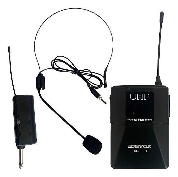 MICROFONE HEADSET COM TRANSMISSOR DEVOX DX-380H