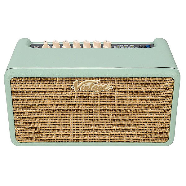 AMPLIFICADOR GUITARRA VINTAGE RETRO 25W DSP MINT GREEN