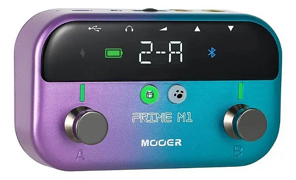PEDALEIRA MOOER PRIME M1 GUITARRA BAIXO BLUETOOTH USB-C