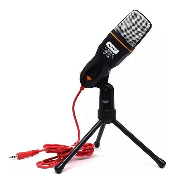 MICROFONE CONDENSADOR KP-917 P2 COM PEDESTAL