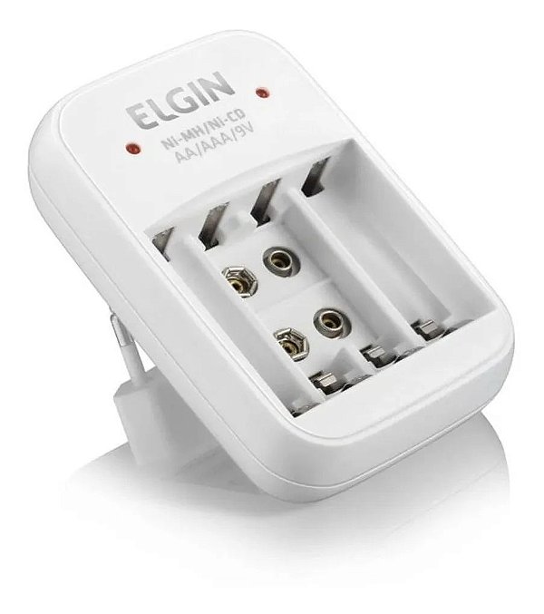 CARREGADOR PILHAS RECARREGAVEIS AA/ AAA/ 9V SC333 ELGIN