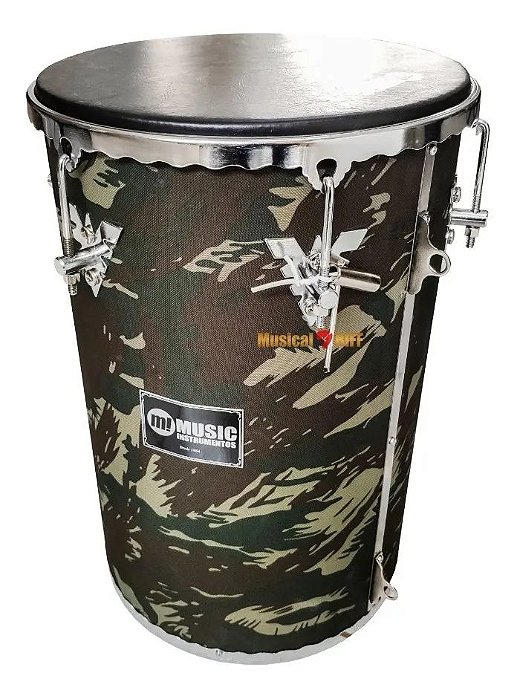 REBOLO MADEIRA 50X12" TECIDO CAMUFLADO MUSIC INSTRUMENTOS