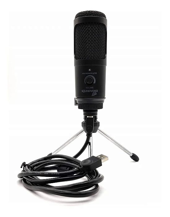 MICROFONE CONDENSADOR USB SOUNDVOICE LITE SOUNDCASTING 1200