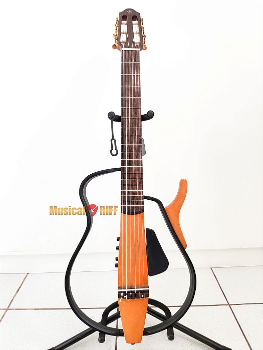 VIOLÃO YAMAHA SILENT NATURAL COM BAG USADO ZERADO