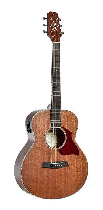 VIOLAO SEIZI MINI KYOTO ABALONE ELETRICO BAG MAHOGANY SATIN