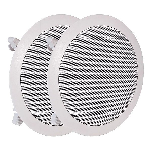 PAR DE ARANDELA DR650 R 6,5'' 60W TOTAL BRANCA DE EMBUTIR