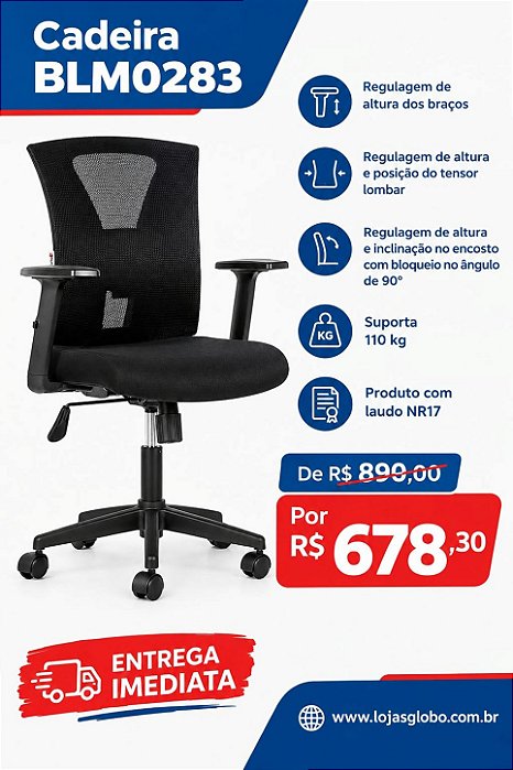 Cadeira Diretor BLM0283D