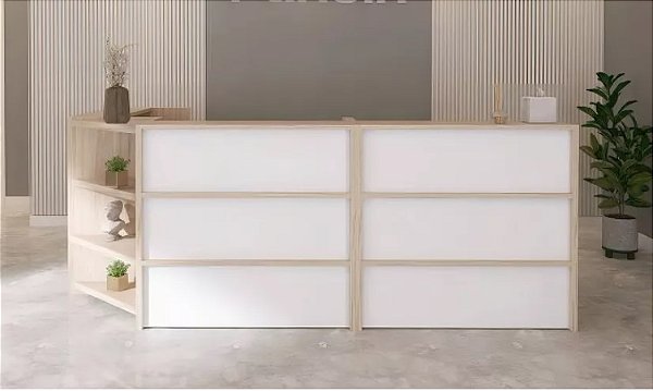 Balcão de Atendimento em L – Modelo PE2