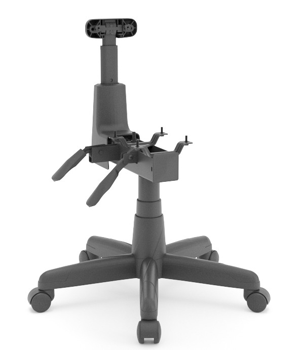Kit Base ergonômica Back sisnten II  secretária com Backplax M1