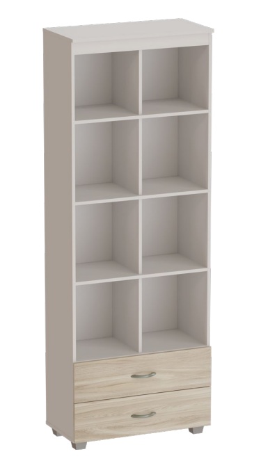 Estante com Nicho e Gavetas – Fundo 3 mm