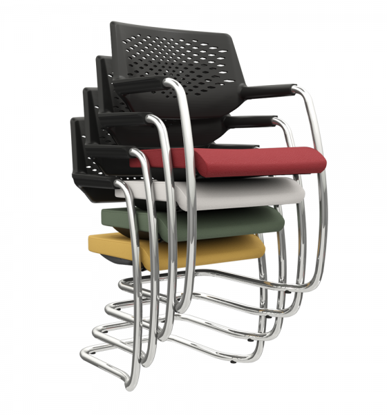 ​​​​​​​Cadeira Piena Aproximação em S – Empilhável Plaxmetal