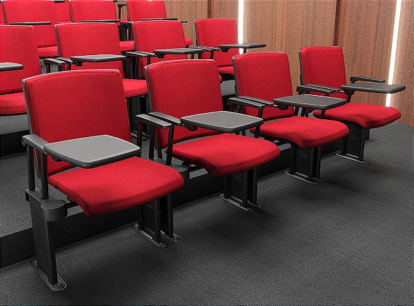 ​​​​​​​Poltrona Auditório Audiplax com Prancheta Escamoteável