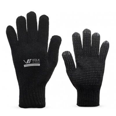 LUVA DE MALHA PIGMENTADA PRETA - VOLK