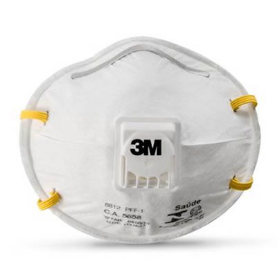 Respirador Descartável Concha 8812 PFF1 com Válvula 3M