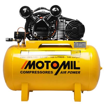 Compressor De Ar 10 Pés 100 Litros CMV-10PL/100 Motomil