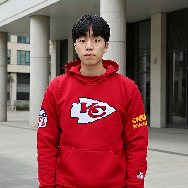 Casaco Moleton Bolso Canguru e Capuz