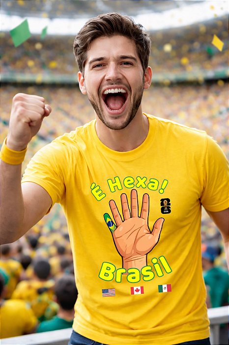 Camiseta HEXA Copa do Mundo 2026