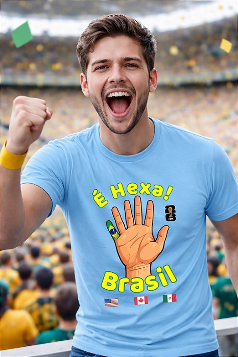 Camiseta HEXA Copa do Mundo 2026